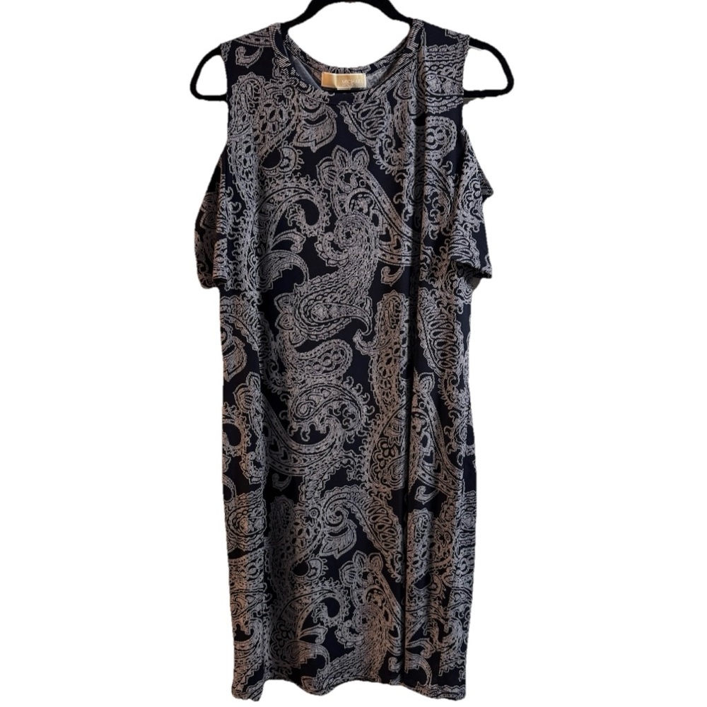 Michael Kors Paisley Long Sleeve Dress